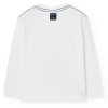 Chlapecké tričko s dlouhým rukávem bílé Vlk 100% bavlna tričko pro kluka škola Einstein Boboli 5920171111 b