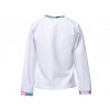 Dětské bílé tričko s dlouhým rukávem barevný patchwork Barcelona art K 11033