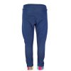 Designové tepláky modré denim barevný patchwork stahování prodyšné lehké tepláky unisex Art design Španělsko Antonio Lobato 11B
