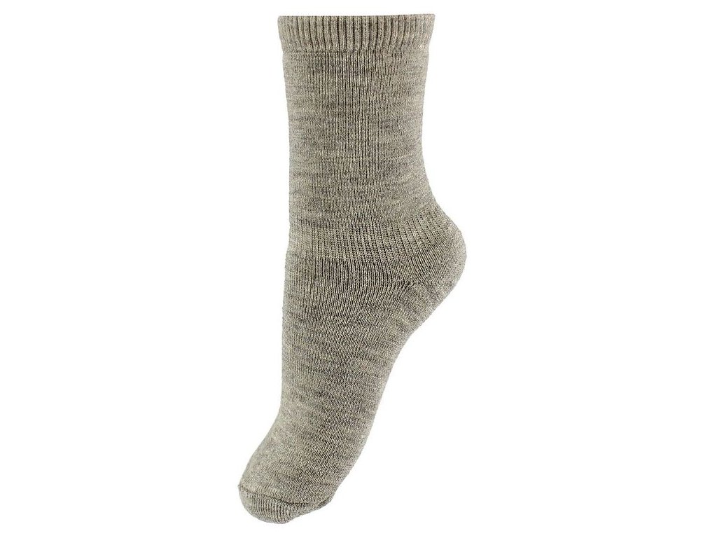 Merino froté dětské ponožky hnědé