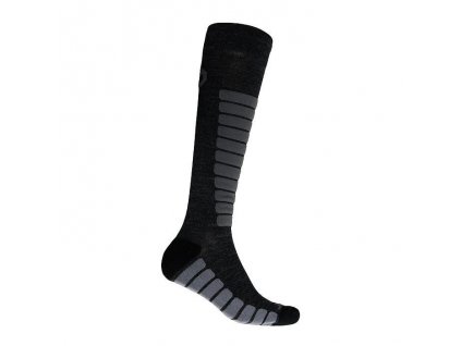 Dospělé lyžařské ponožky Sensor Zero merino - sjezd šedé