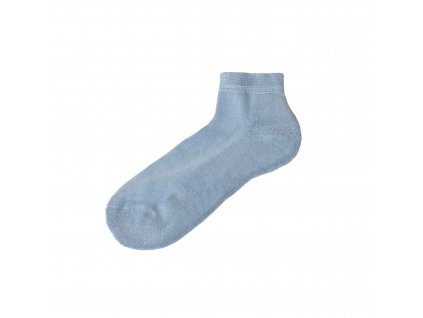 Nízké bambusové ponožky s froté chodidlem JOHA -sv.modrá