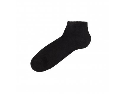 Nízké bambusové ponožky s froté chodidlem JOHA -černá