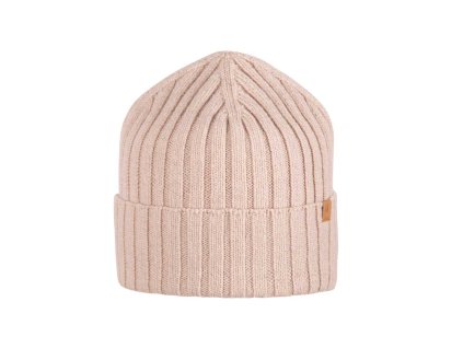 Merino čepice žebrovaná Pure Pure s kašmírem - dospělá -sv.béžová