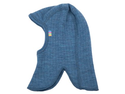 Merino kukla dvouvrstvá Joha basic jeansově modrá