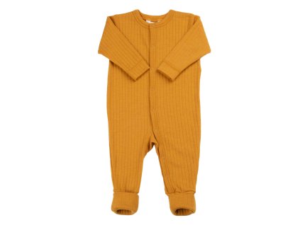 Merino overal s přehrnutím JOHA basic - dýňový
