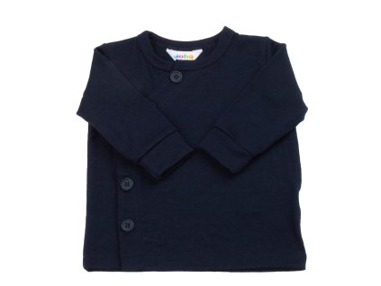 Dětský merino cardigan Joha - navy