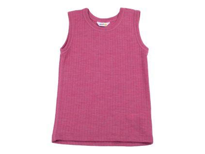Dětské tílko 100% merino JOHA sv.fuchsia