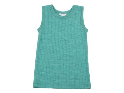 Dětské tílko 100% merino JOHA tm.mentolová