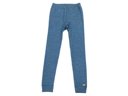Merino legíny JOHA basic jeansová modrá