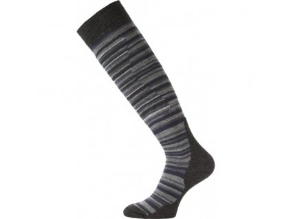 Dospělé lyžařské ponožky Lasting - sjezd šedé