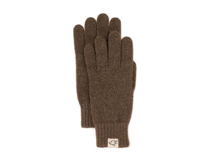 Handschuhe aus Yakwolle, yakbraun (S)