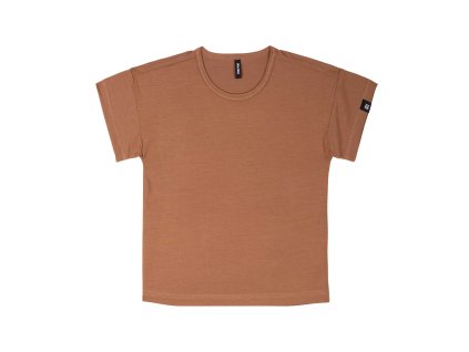 Dětské triko Tencel krátký rukáv Pure - kokosová hnědá