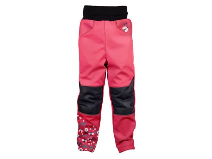 softshellove kalhoty detske berusky cervena