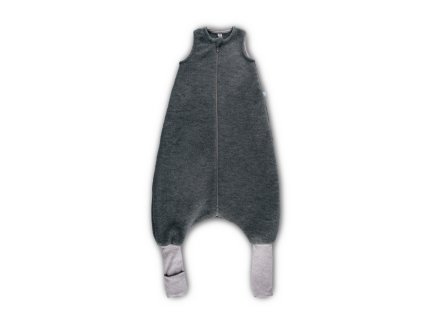 Spací pytel merino fleece s nožičkami IOBIO - antracit