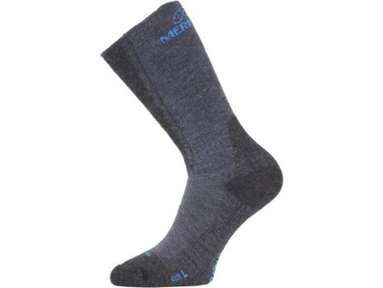 WSM 504 silné modré velmi teplé merino ponožky