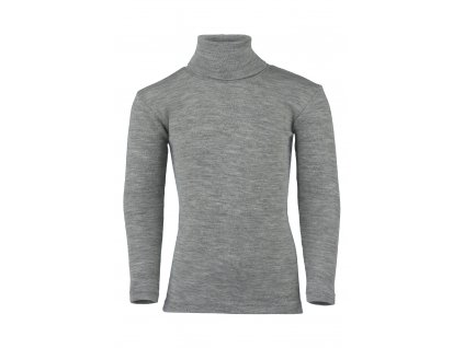 Dětský rolák merino/hedvábí Engel šedý
