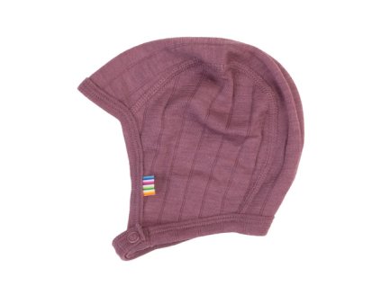 Čepička silné merino/hedvábí JOHA - vřesová