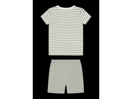 Set tričko a šortky bambus Hust and Claire - zelený pruh
