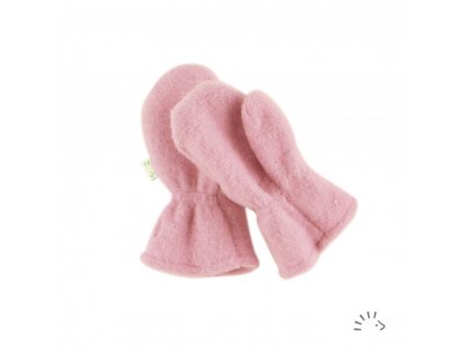 Vlněné rukavice dětské - sv. růžová