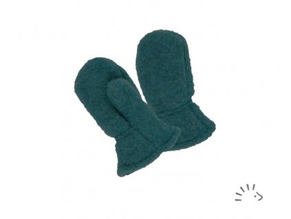 Vlněné rukavice dětské - zelené