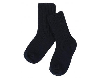 Silné merino ponožky JOHA tm.modré