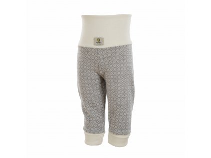 Rostoucí merino kalhoty Janus - šedý vzor