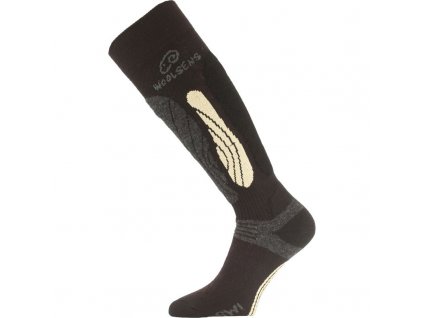Lasting tenké merino lyžařské podkolenky SWI černé