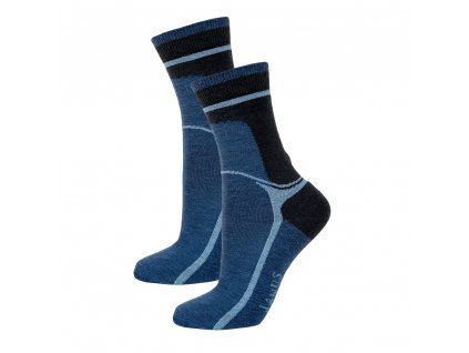 Merino ponožky Janus zesílené dospělé modré