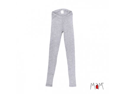 Dámské merino legíny Manymonths - all time leggings Silver cloud