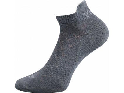 Dospělé tenké kotníčkové merino ponožky Voxx Rod- sv.šedá