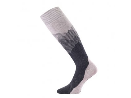 Teplé silné lyžařské merino ponožky 16 um Lasting - béžové hory