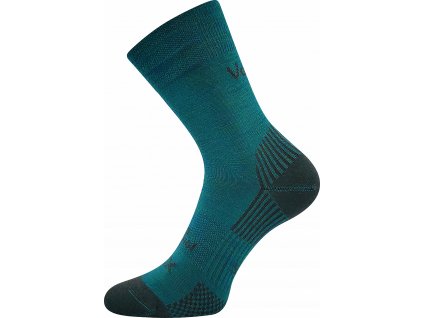 Dospělé tenké merino ponožky Voxx Optimus - modro-zelená