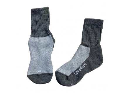 Merino barefoot ponožky Minimol zesílené - šedá