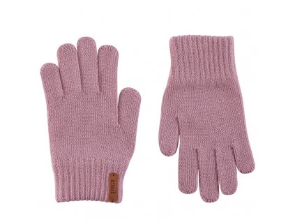 Prstové rukavice s merinem Condor - sv- růžové
