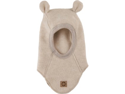Merino kukla teplá Mikk-line merino fleece 2 ouška- melange offwhite