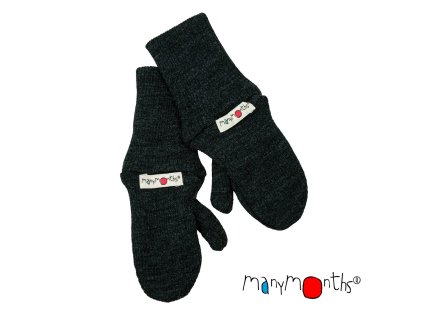 Manymonths dvouvrstvé rukavice s palcem - Foggy Black