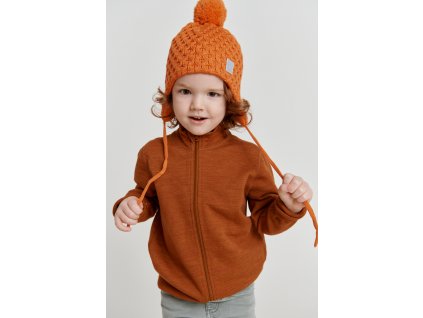 Merino mikina Reima Mahin - Cinnamon Brown