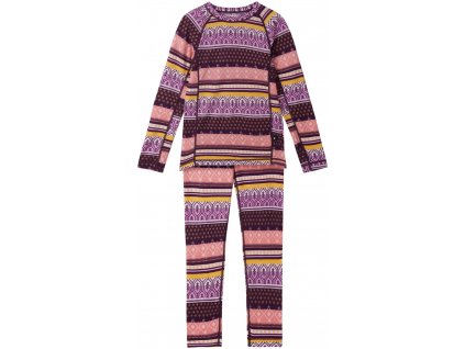 Dětský set merino/bambus Reima Taitoa - Deep purple