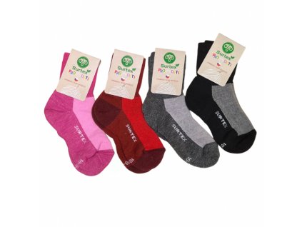 Merino ponožky Surtex volný lem - 70% zimní dětské