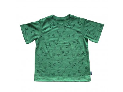 glueckskind t shirt waldgruen fuchs