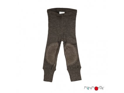 ManyMonths® Natural Woollies Unisex Leggings with Knee Patches Hippopotamus L