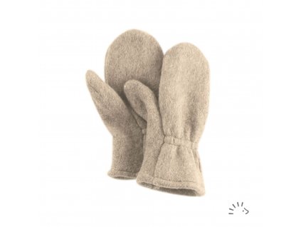 Vlněné rukavice dětské - béžová