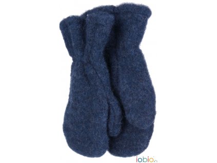 Vlněné rukavice dětské - modrá