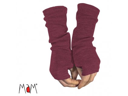 MaM ManyMonths Fingerless Mittens DarkCerise L