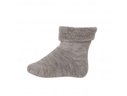 Merino froté ponožky 80% hnědé