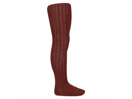 wool rib tights granet