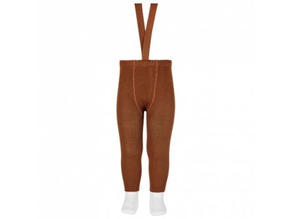 merino wool leggings elastic suspenders chocolate