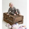 Merino overal s přehrnutím JOHA basic - hnědý