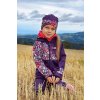 softshellova bunda detska sova fialova2